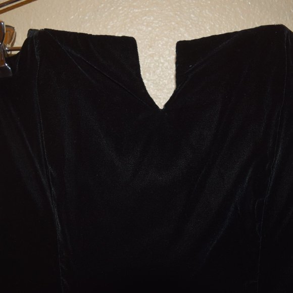 Vintage Roberta California Velvet Strapless Formal Dress - Picture 2 of 9